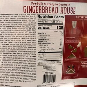 Gingerbread‎ house prebuilt &ready to built